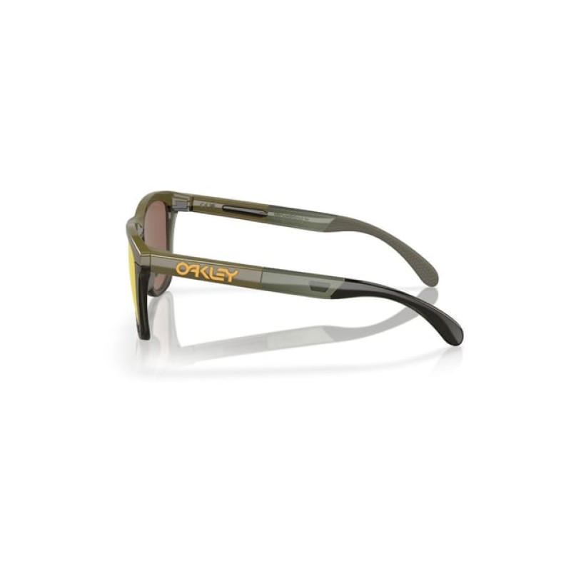 Oakley Gold Polarized Square Sunglasses for Men