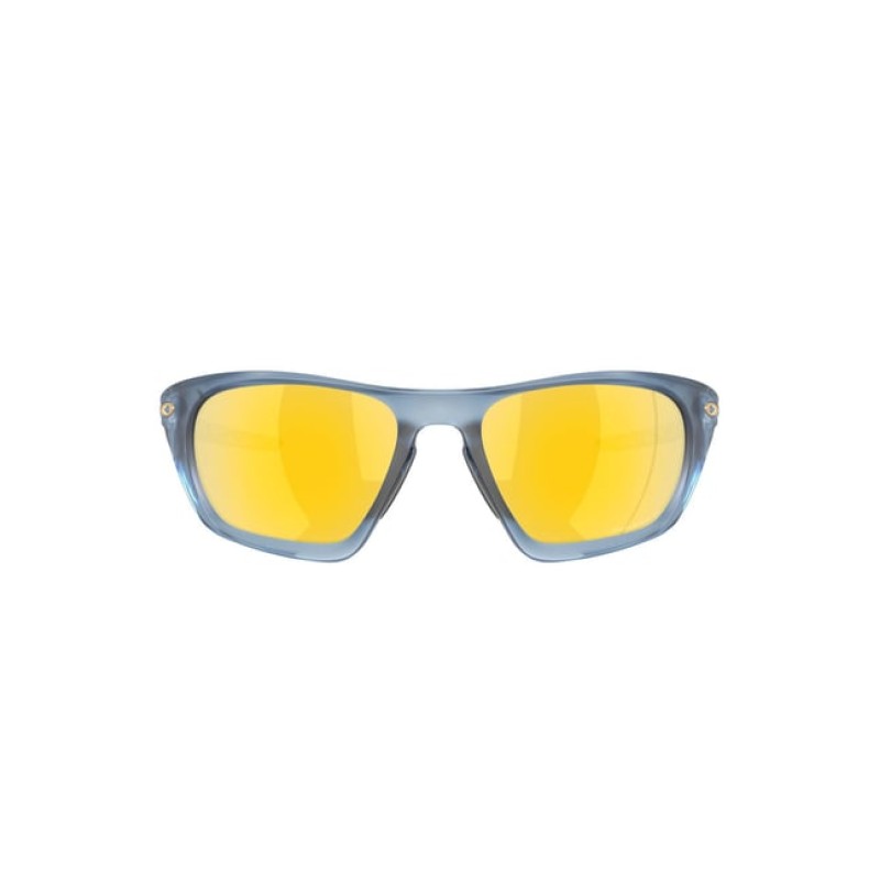 Oakley Gold Polarized Rectangular Sunglasses for Men