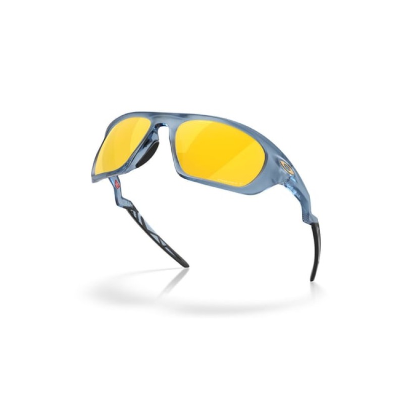Oakley Gold Polarized Rectangular Sunglasses for Men
