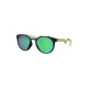 Oakley Green Mirrored Round Sunglasses for Men