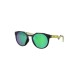 Oakley Green Mirrored Round Sunglasses for Men