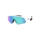 Oakley Blue Mirrored Rectangular Unisex Sunglasses