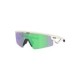 Oakley Green Mirrored Rectangular Unisex Sunglasses
