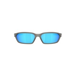 Oakley Blue Mirrored Rectangular Unisex Sunglasses