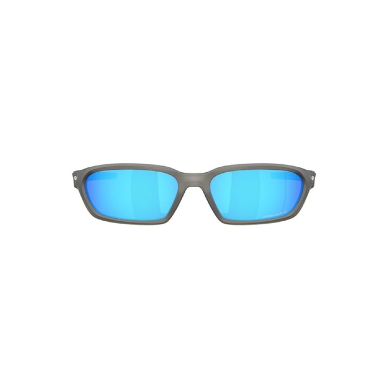 Oakley Blue Mirrored Rectangular Unisex Sunglasses