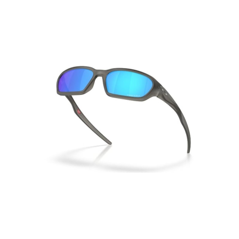 Oakley Blue Mirrored Rectangular Unisex Sunglasses
