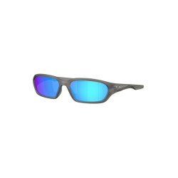 Oakley Blue Mirrored Rectangular Unisex Sunglasses
